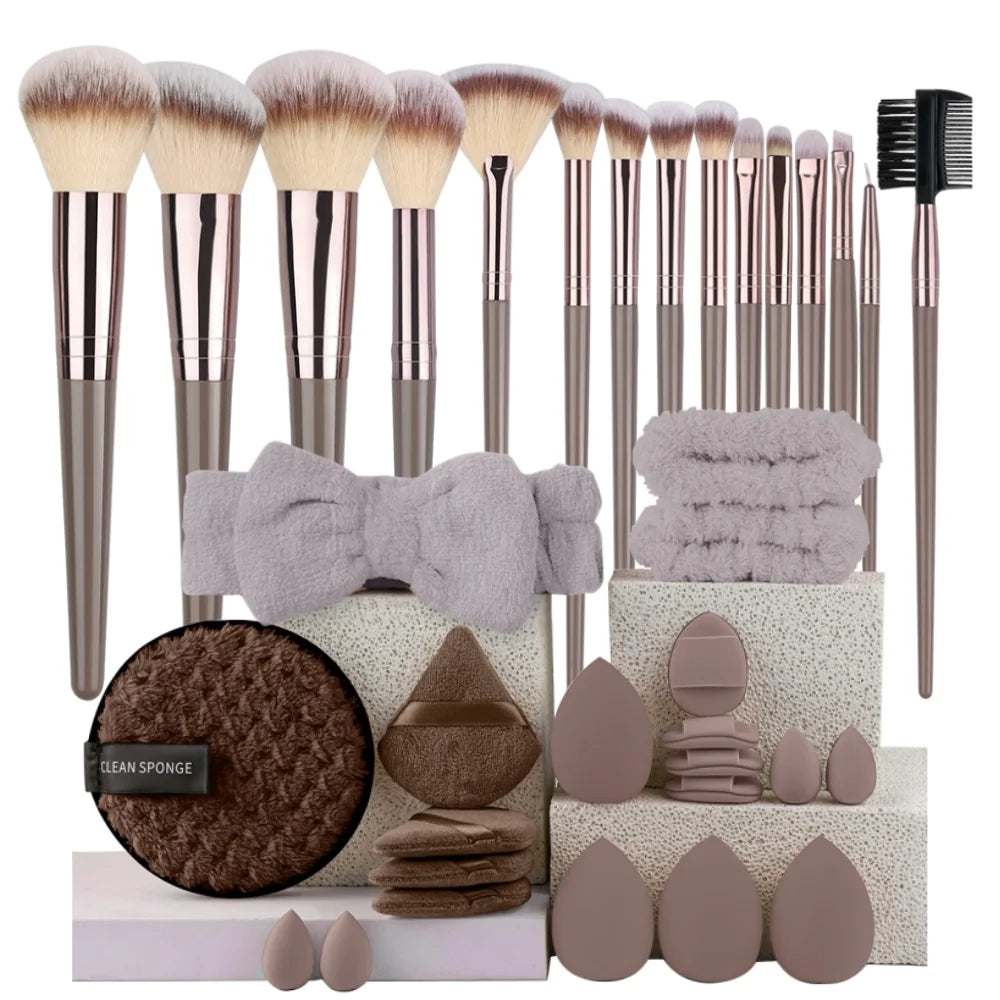 Pinceau de Maquillage Professionnel 3-20Pcs