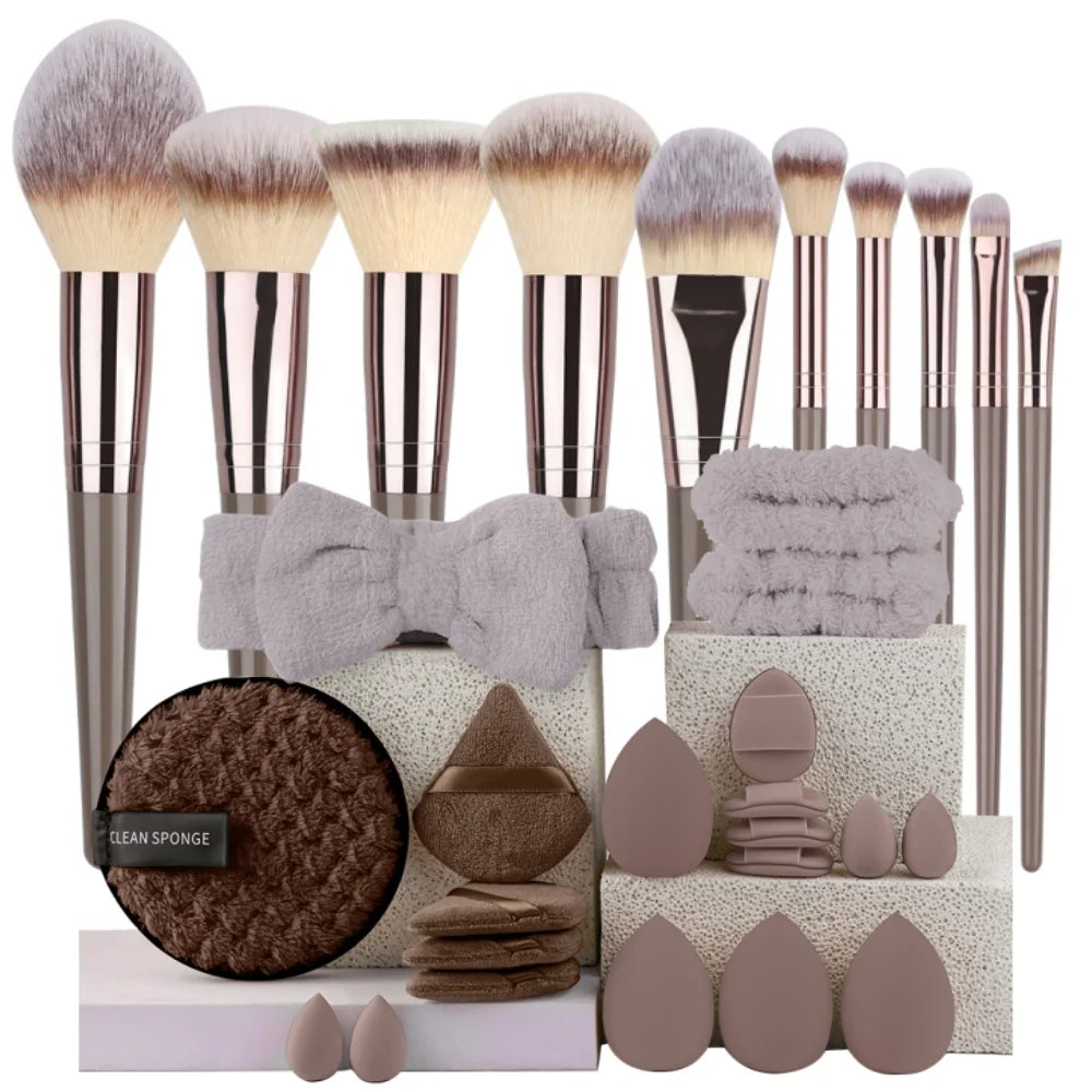 Pinceau de Maquillage Professionnel 3-20Pcs