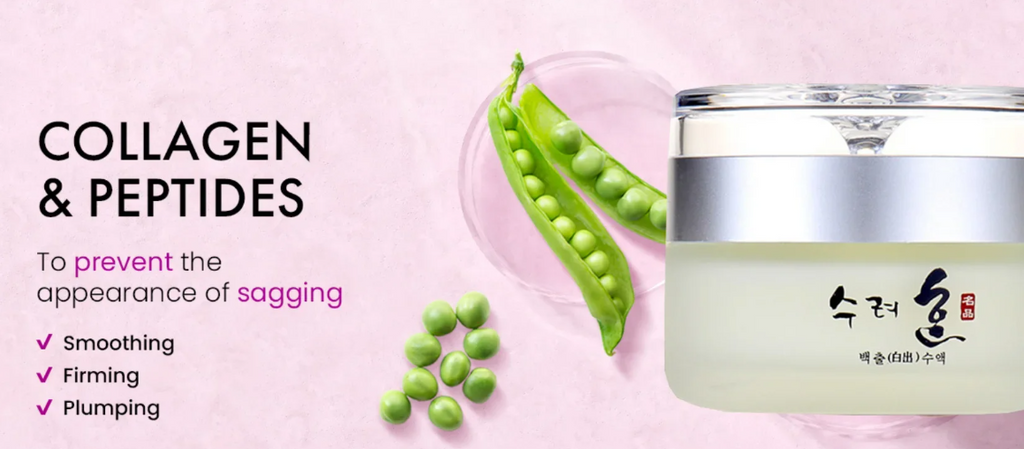 Crème Visage au Collagène 50g – Soin Hydratant Repulpant Jour & Nuit aux Peptides, Cosmétique Coréen Anti-Âge