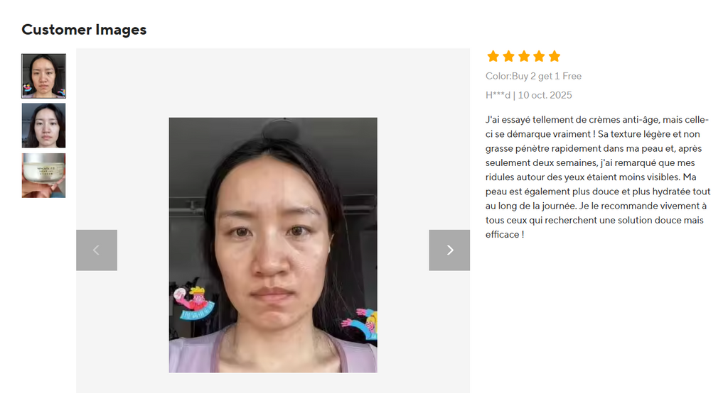 Crème Visage au Collagène 50g – Soin Hydratant Repulpant Jour & Nuit aux Peptides, Cosmétique Coréen Anti-Âge