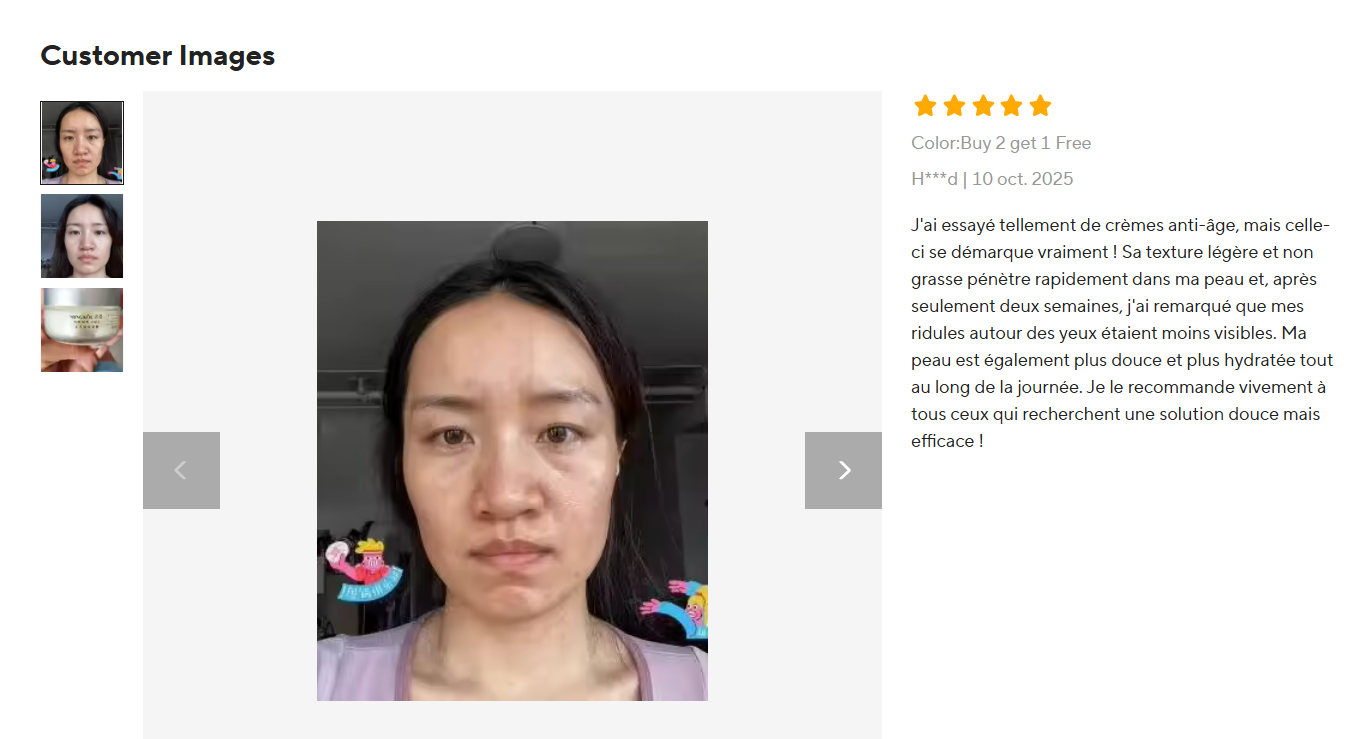 Crème Visage au Collagène 50g – Soin Hydratant Repulpant Jour & Nuit aux Peptides, Cosmétique Coréen Anti-Âge