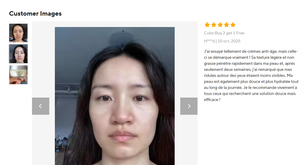 Crème Visage au Collagène 50g – Soin Hydratant Repulpant Jour & Nuit aux Peptides, Cosmétique Coréen Anti-Âge
