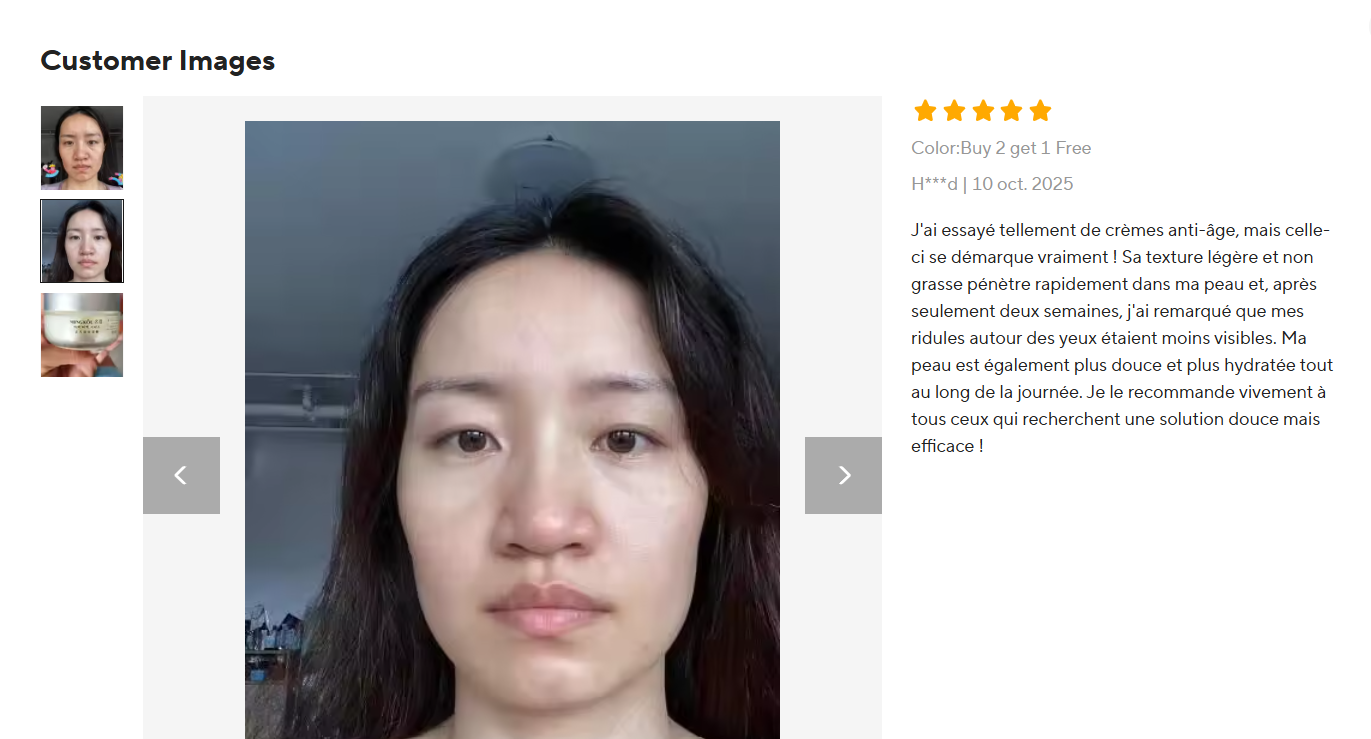 Crème Visage au Collagène 50g – Soin Hydratant Repulpant Jour & Nuit aux Peptides, Cosmétique Coréen Anti-Âge