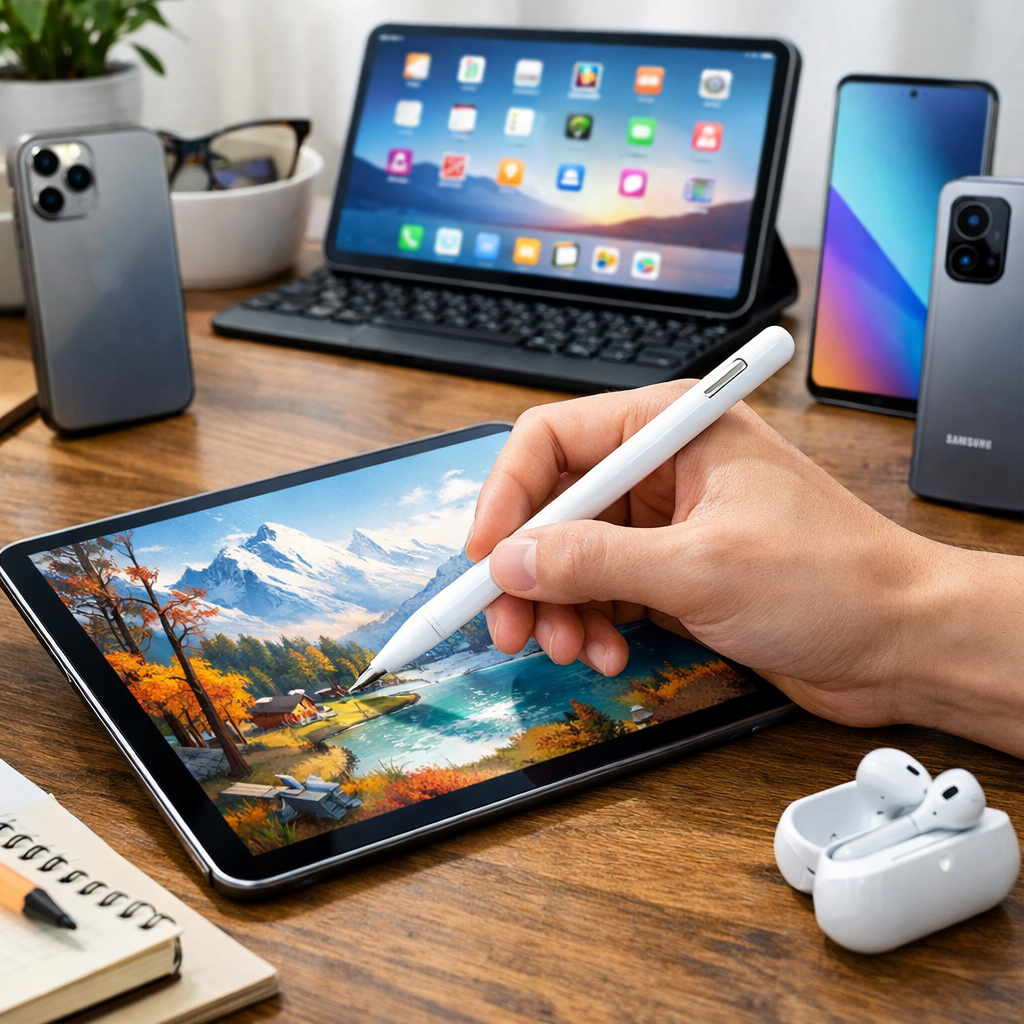 Stylet Universel Tactile – Compatible avec iPad, Android et smartphones