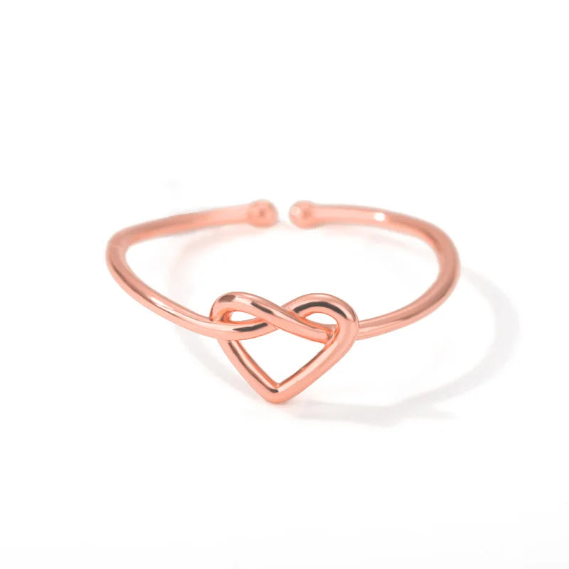 Bague Cœur en Acier Inoxydable – Alliance Fine & Romantique Style Couple, Fiançailles et Mariage