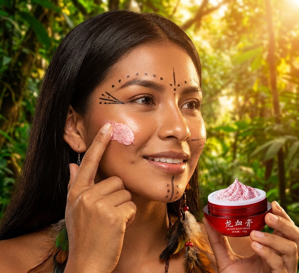 Crème Visage au Sang de Dragon – Rétinol, Placenta & Essence Éclaircissante