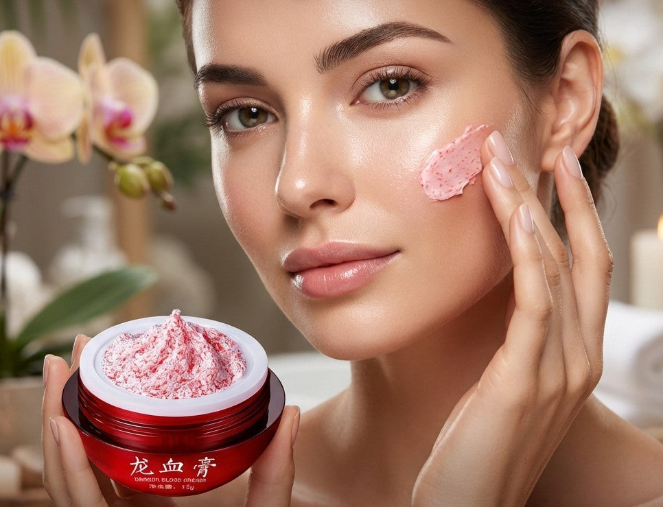 Crème Visage au Sang de Dragon – Rétinol, Placenta & Essence Éclaircissante