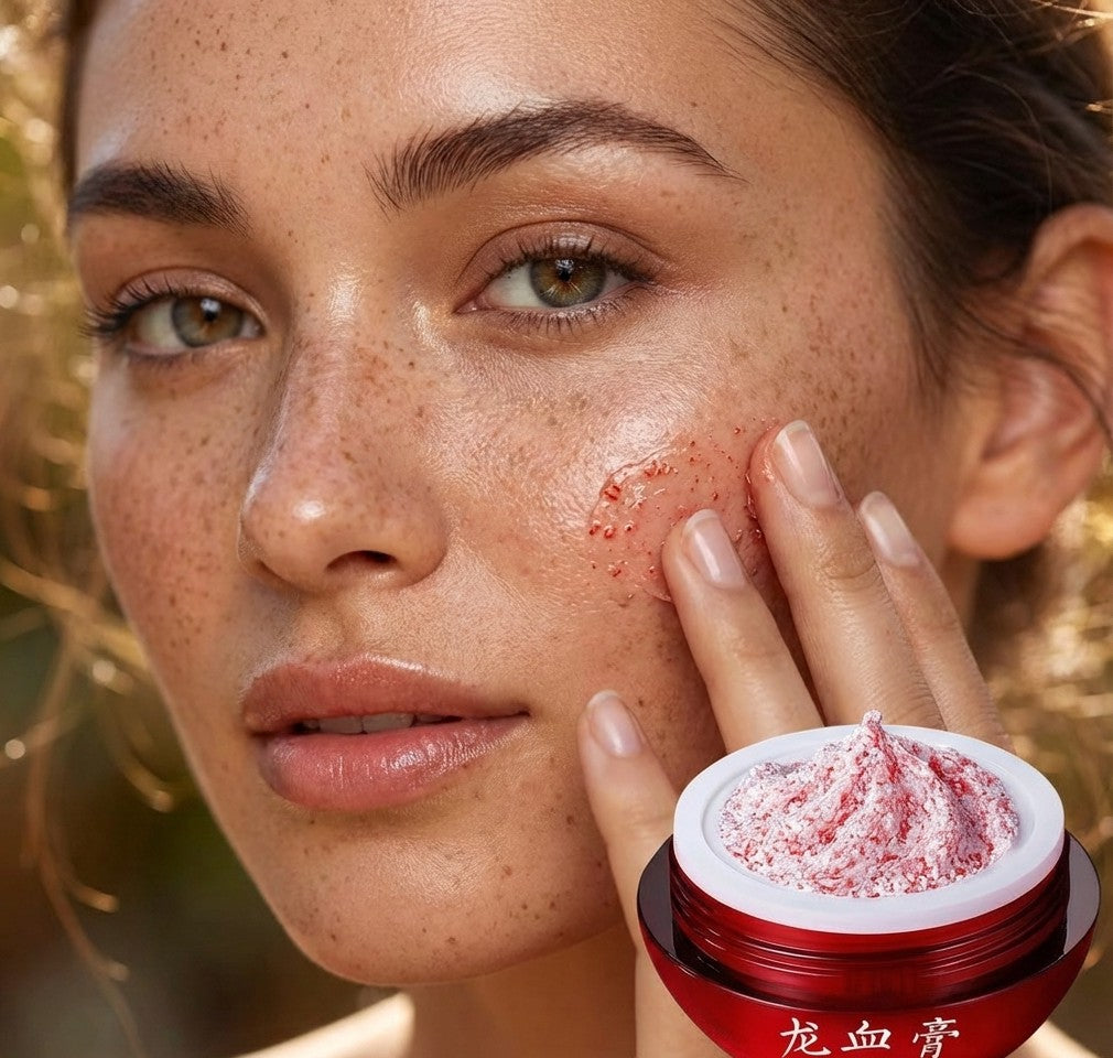 Crème Visage au Sang de Dragon – Rétinol, Placenta & Essence Éclaircissante