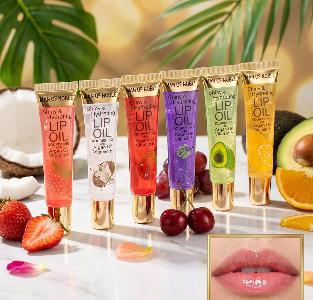 Glory Gloss– Set de 6 Gloss à Lèvres Fruités Hydratants