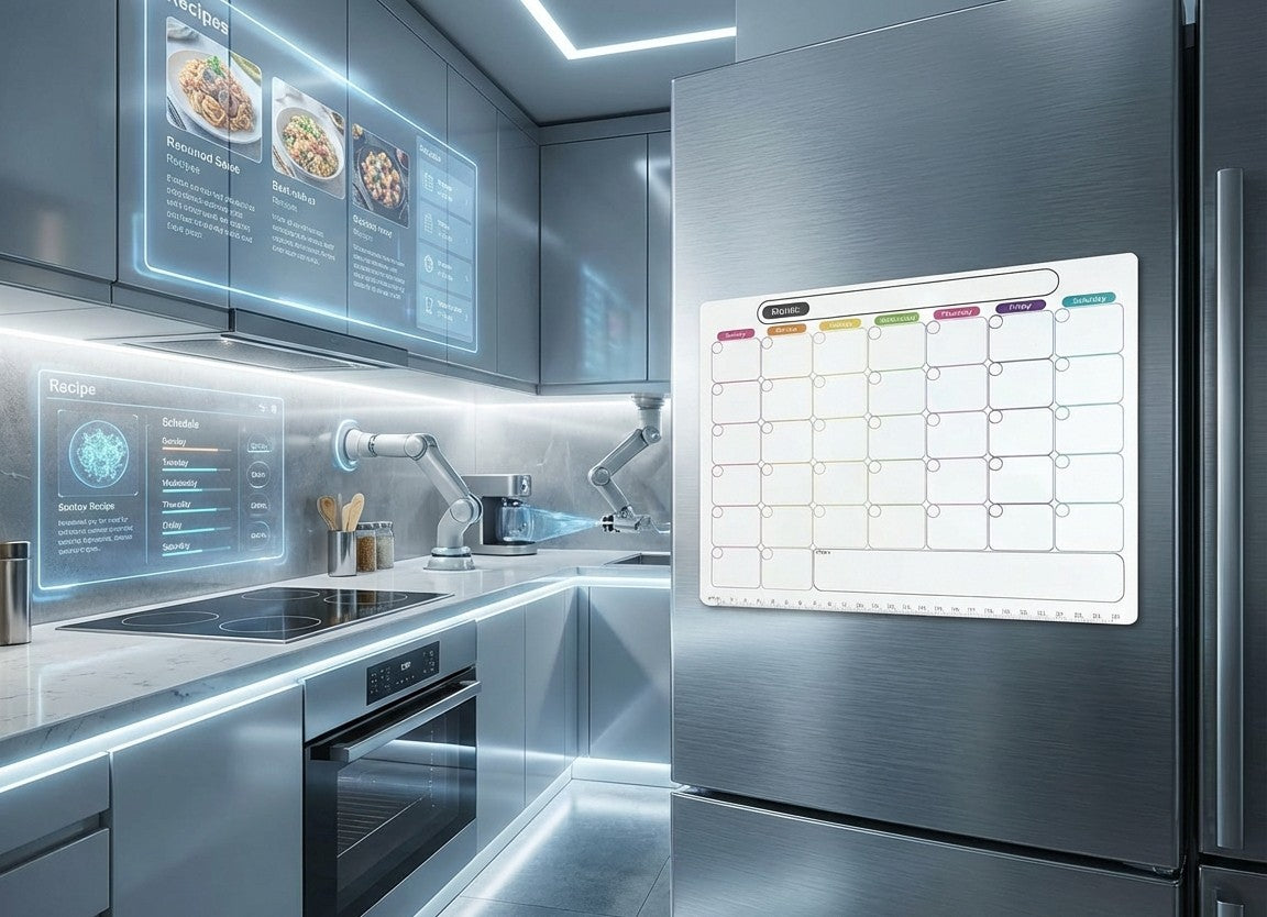 Aimant de Réfrigérateur Multi-Fonction – Planificateur Mensuel & Hebdomadaire