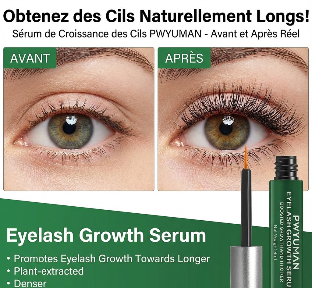 Sérum de Croissance Rapide des Cils – Naturel, Longs et Épais
