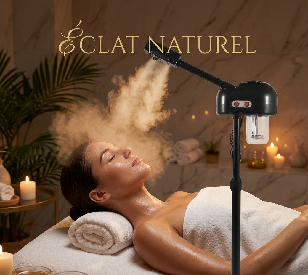 Diffuseur de Vapeur Facial Couleur Black – Hydratation et Purification Profonde de la Peau