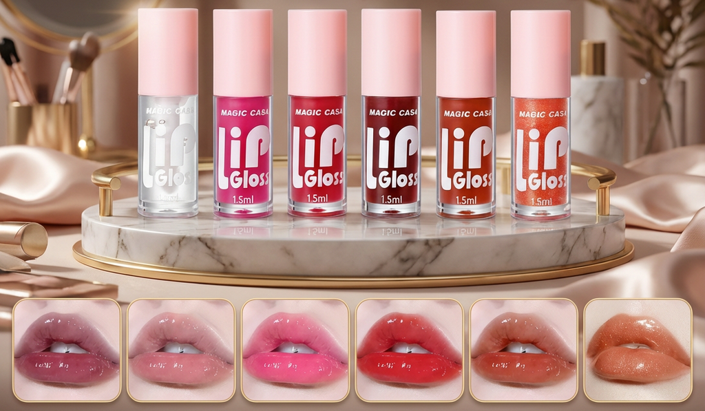 Ensemble de 6 Huiles à Lèvres Gelée Hydratantes