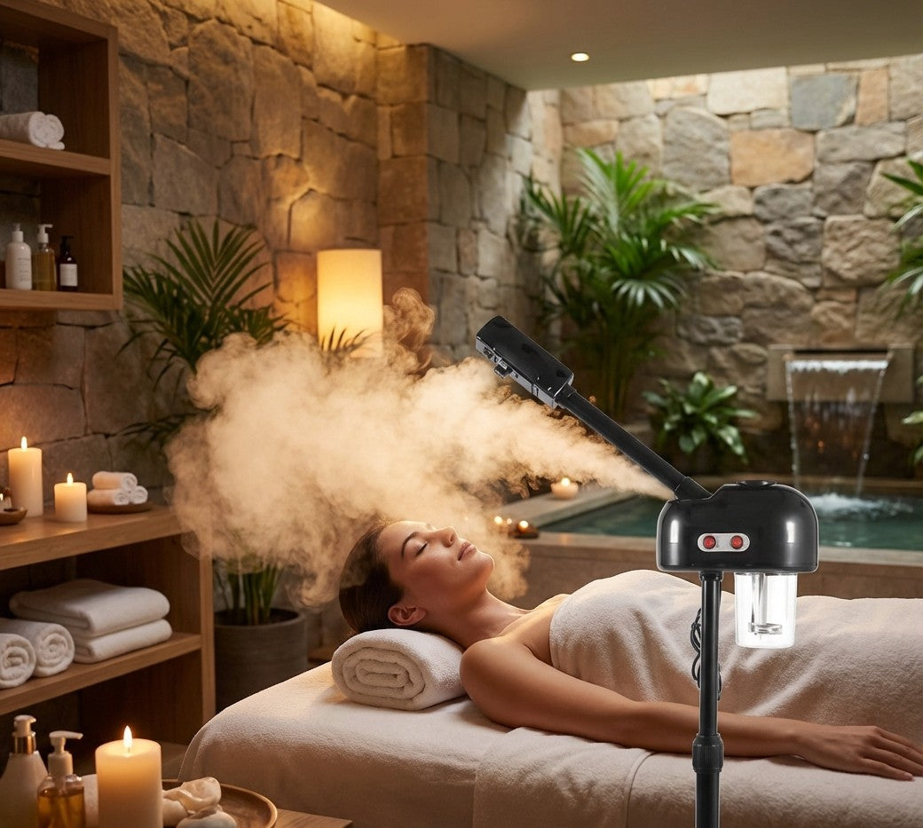 Diffuseur de Vapeur Facial Couleur Black – Hydratation et Purification Profonde de la Peau