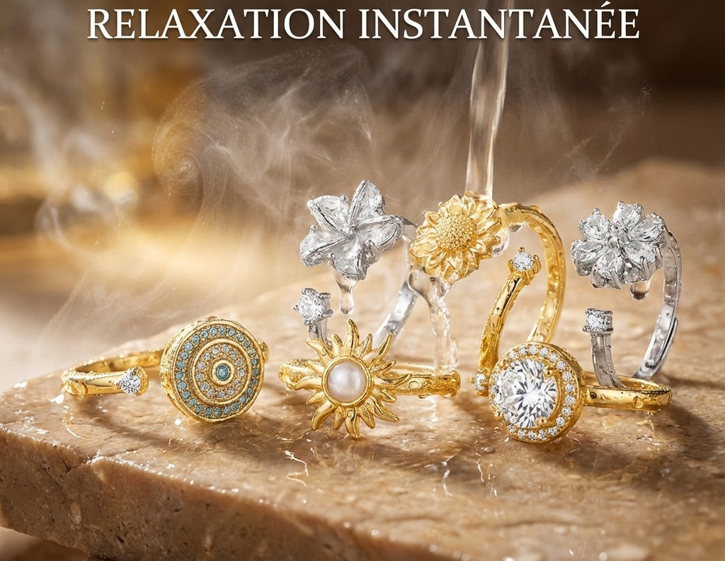 Bague Rotative Anti-Stress pour Femme, Multichoix, Bijoux Élégant