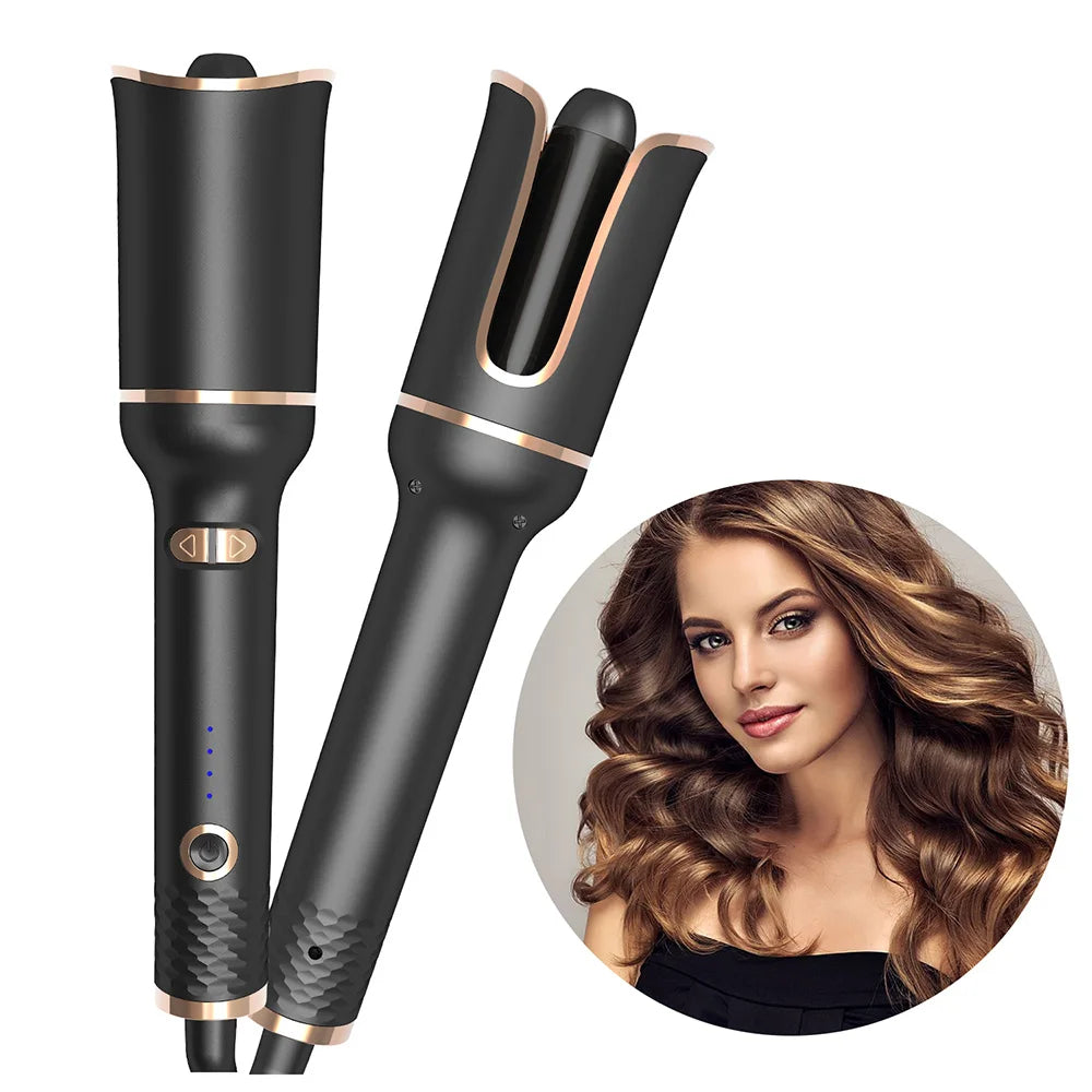 Bigoudi en Céramique Rotatif Automatique Fer à Friser Outil de Coiffure