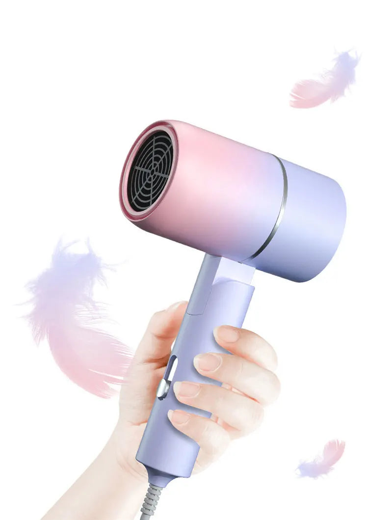 MINI Sèche Cheveux 750W avec Sac de Transport , Air Chaud Thermostatique