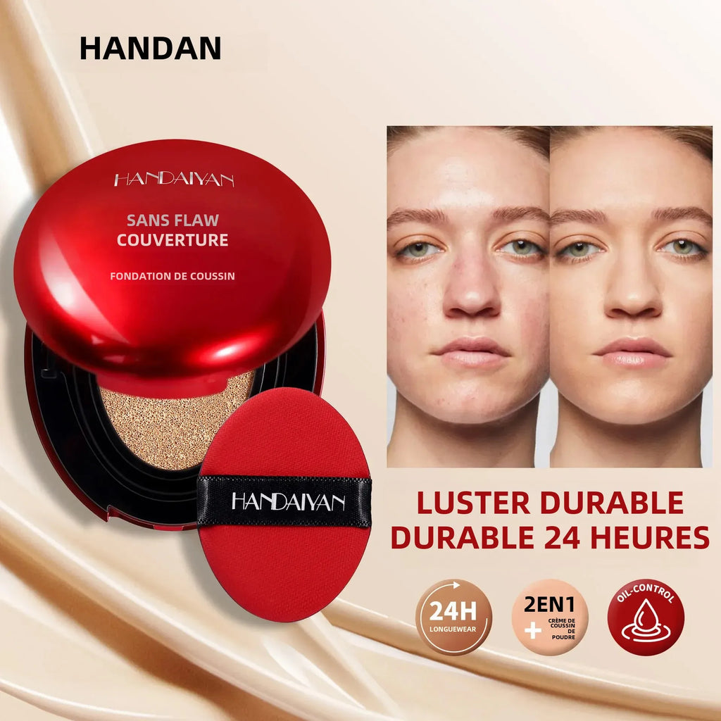 Fond de Teint Coréen à Coussin d’Air – Correcteur Hydratant et Naturel