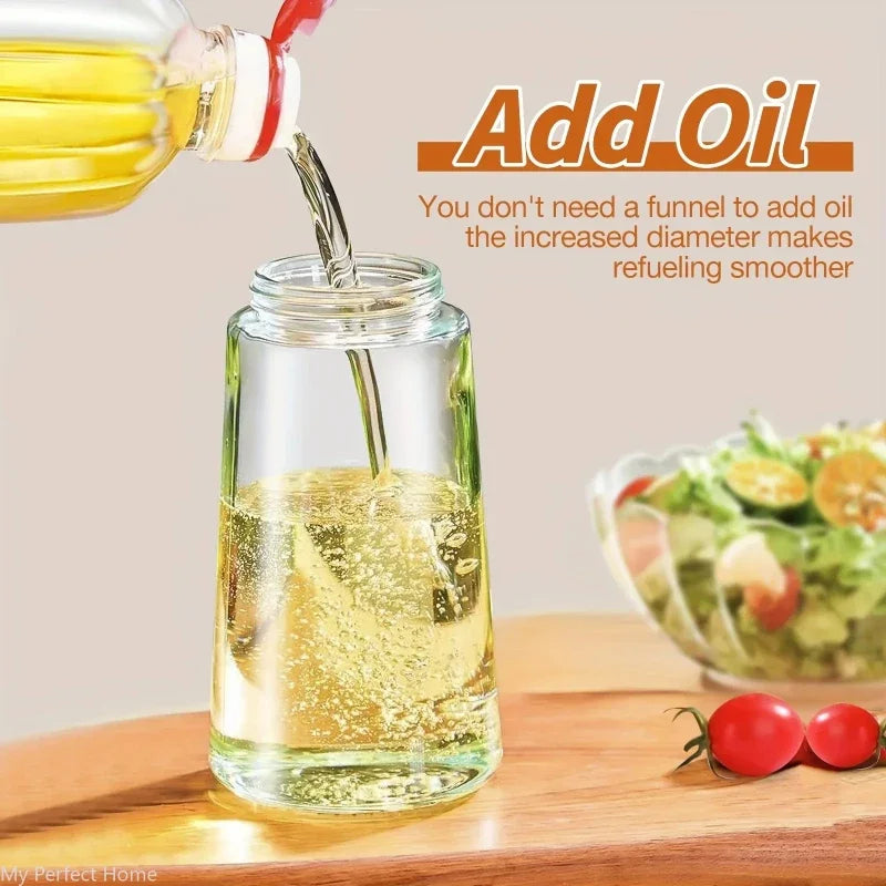 Bouteille de Pulvérisation d'Huile 2 en 1 – Distributeur et Injecteur 500 ml