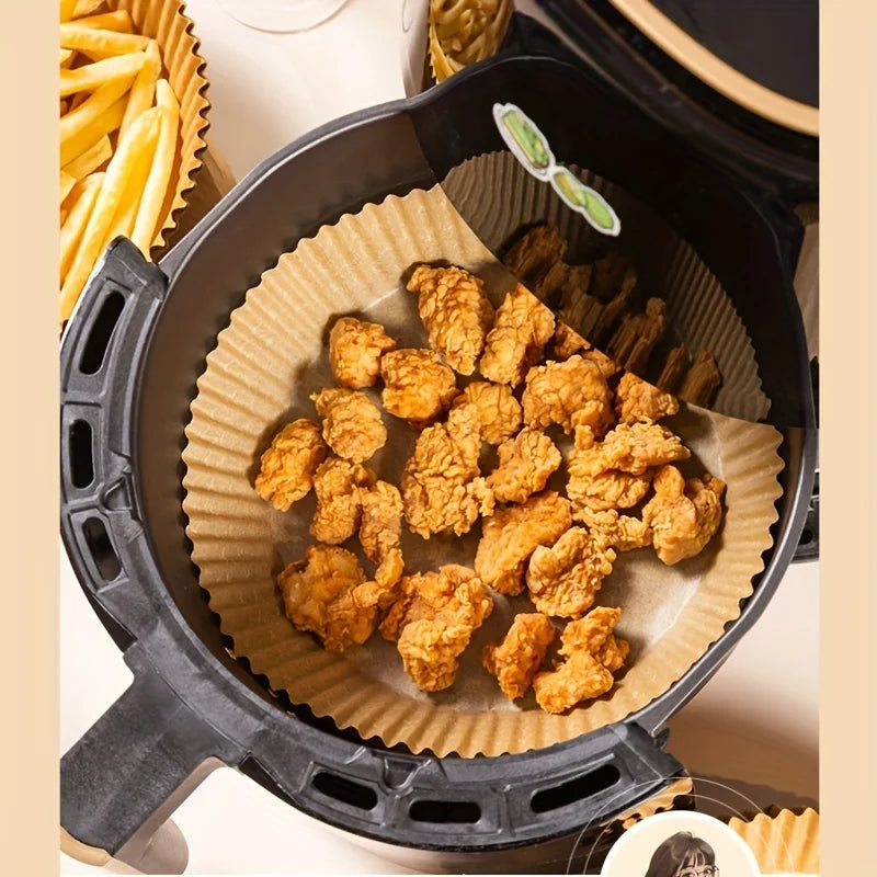 Papier de Cuisson pour Friteuse à Air – Jetable, Antiadhésif et Résistant à l’Huile