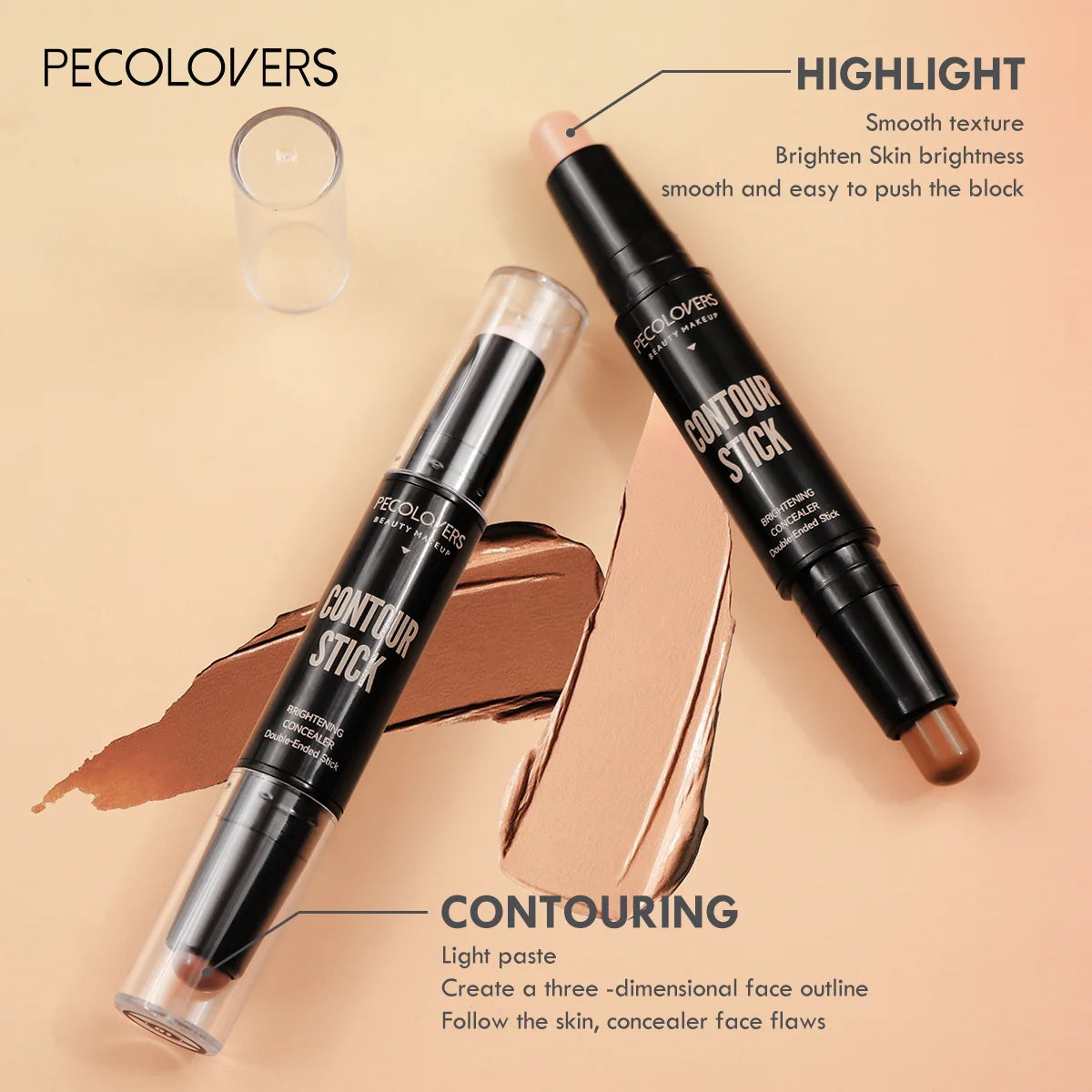 Bâton de Contour et Surligneur Double-Tête