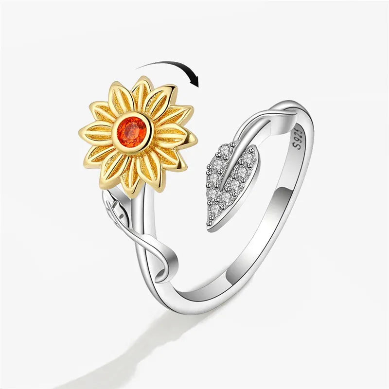 Bague Rotative Anti-Stress pour Femme, Multichoix, Bijoux Élégant