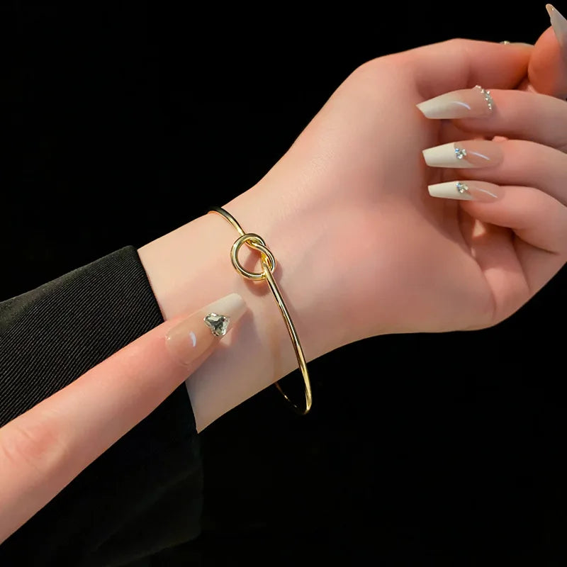 Bracelets Manchette Vintage en Acier Inoxydable