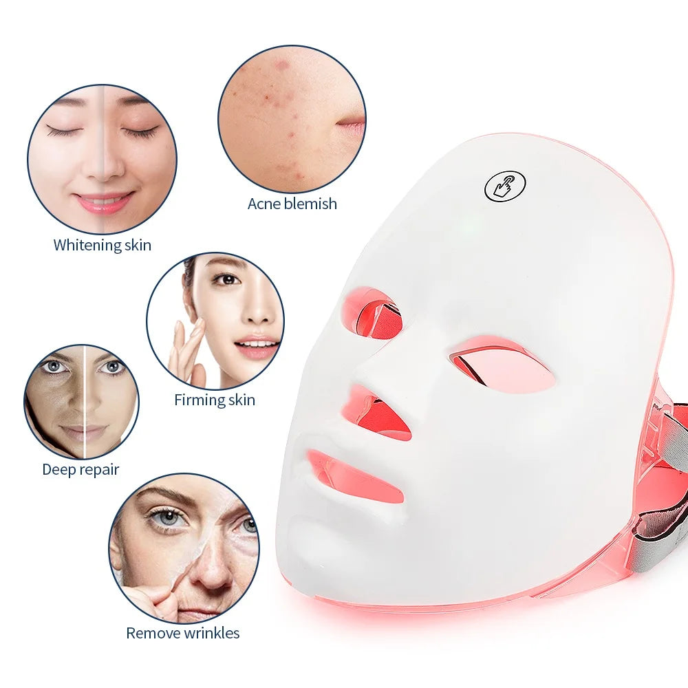 Masque LED Visage – Soin Réparateur et Rajeunissant