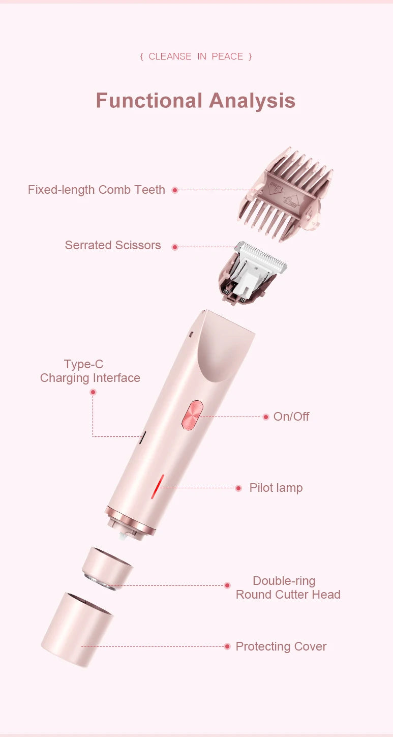 Épilateur et Rasoir Électrique Femme – Doux, Indolore & 2-en-1