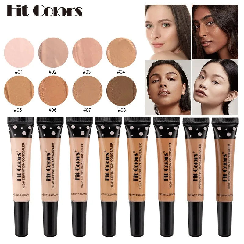 Correcteur plusieurs Choix de Teinte – Fond de Teint Liquide Nourrissant & Hydratant, Couvrance Cernes & Imperfections