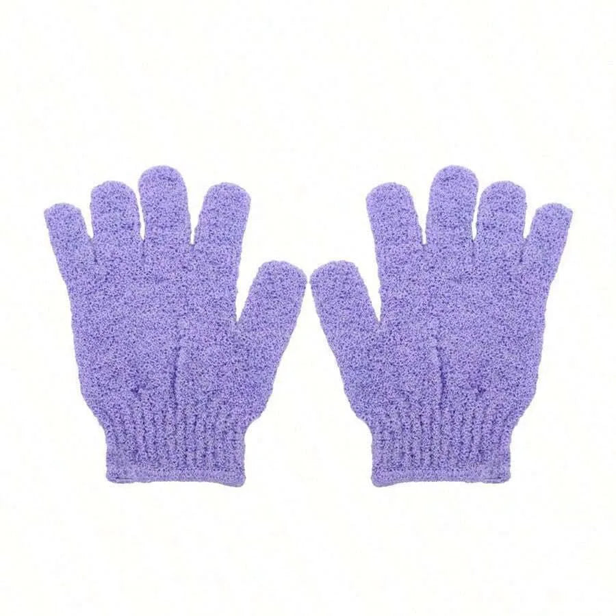 Gants de Douche Exfoliants Réversibles – Gommage Corporel et Nettoyage du Dos, Accessoire de Bain Pratique
