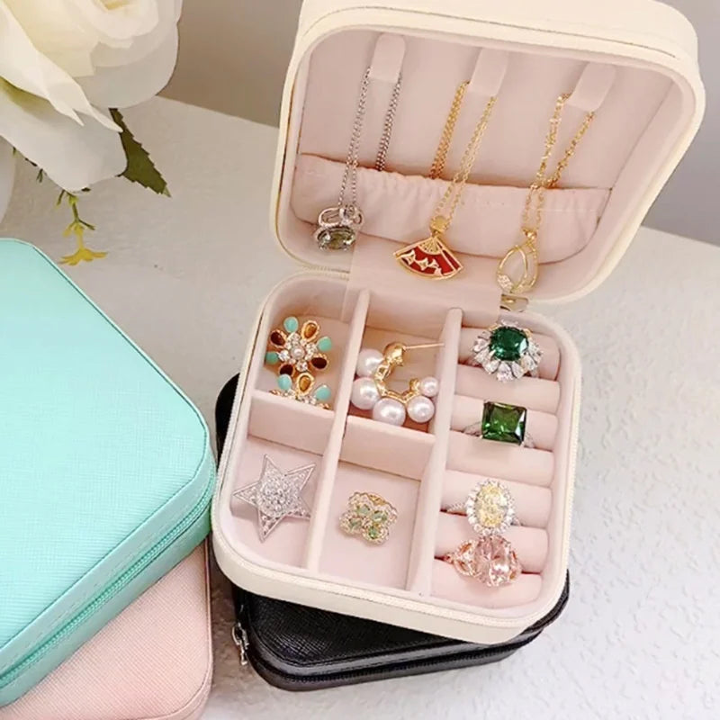 Mini Boîte de Rangement de Bijoux Portable – Voyage & Quotidien