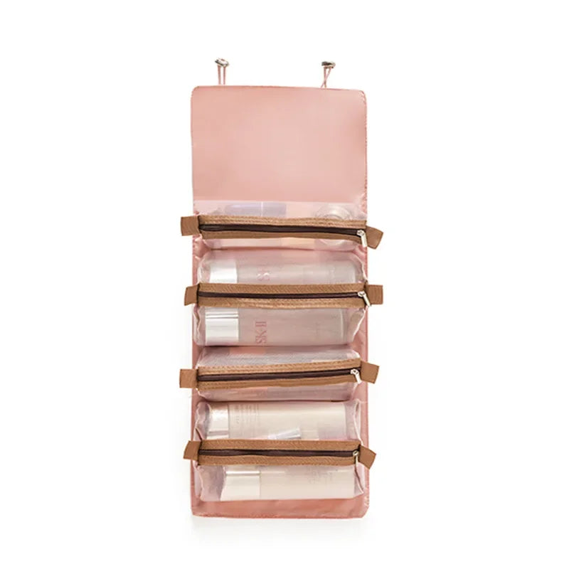 Trousse de Beauté Détachable 4 en 1 – Grande Capacité, Pliable et Portable pour Voyage et Déplacement