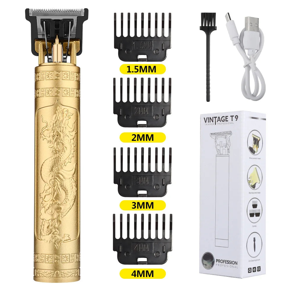 Tondeuse Cheveux Rétro T9 – Rasoir Electrique Professionnel pour Homme