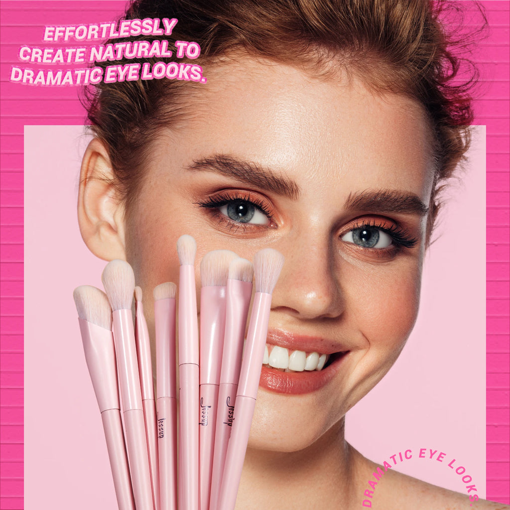 Set de Pinceaux de Maquillage Professionnel Rose Premium avec Poil Vegan – 14 pièces
