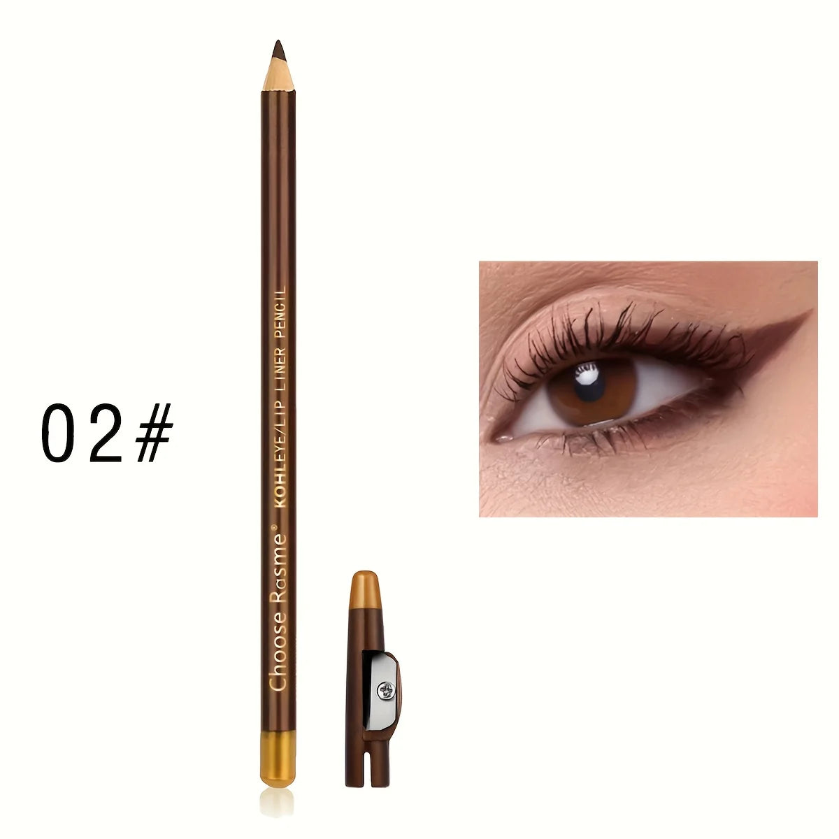 Set de 3 Crayons Eyeliner, Sourcils et Lèvres 3-en-1