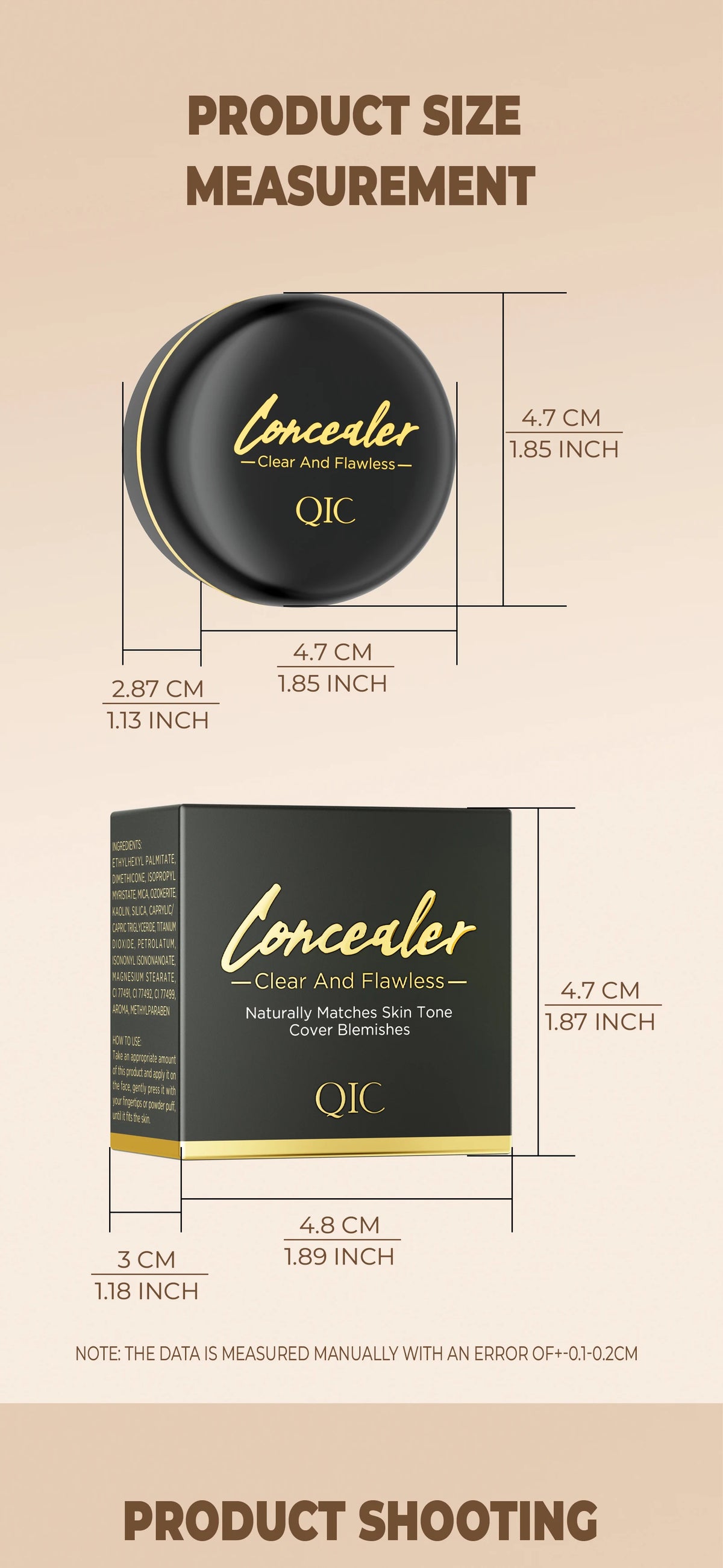 Correcteur Haute Couverture Imperméable – Camoufle Tatouages & Cicatrices
