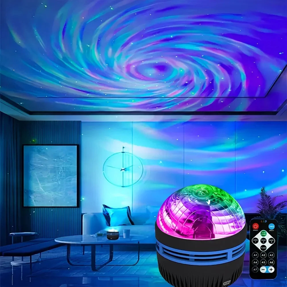 Projecteur LED Galaxy Multicolore avec Télécommande – Lumière Ciel Etoilé