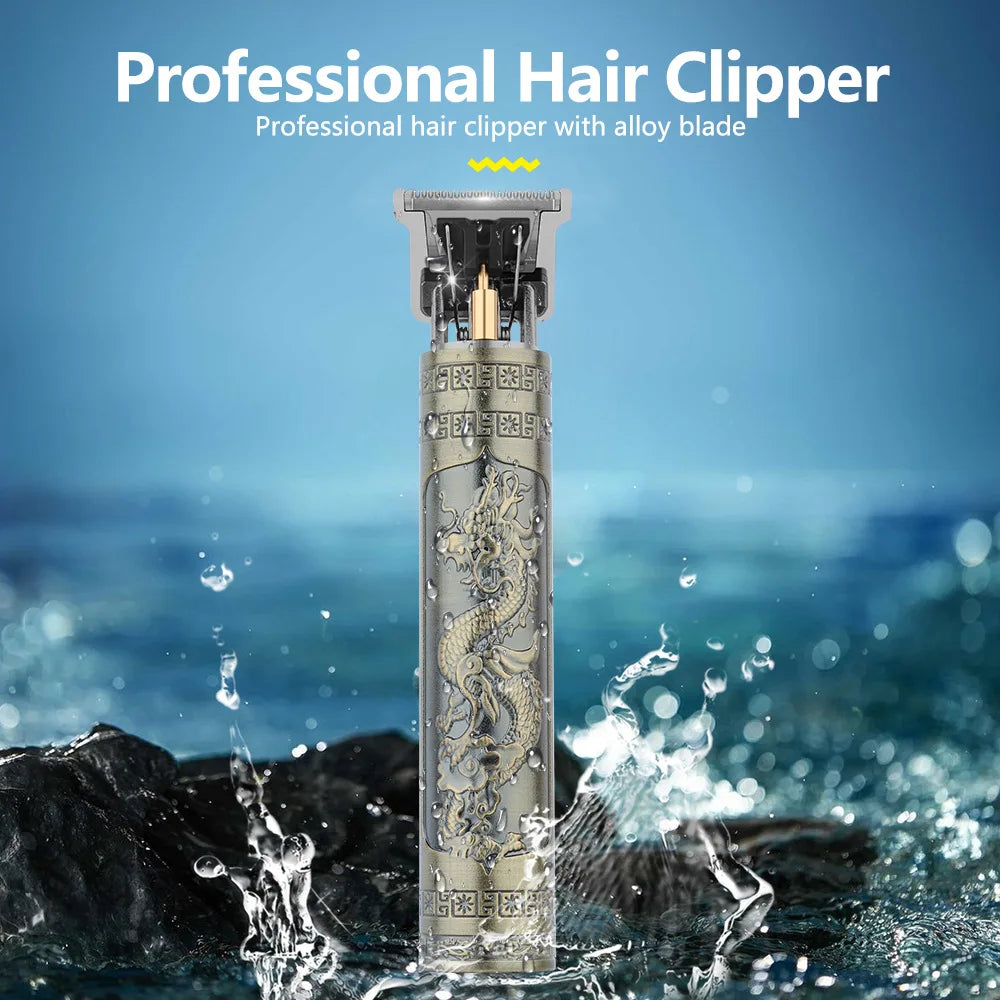Tondeuse Cheveux Rétro T9 – Rasoir Electrique Professionnel pour Homme