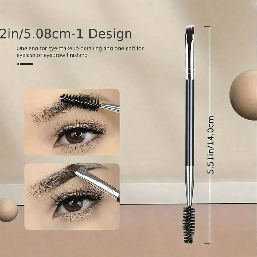 Kit de Recourbement de Cils – fait en Acier Inoxydable avec Peigne Séparateur, Baguette à Cils & Recharges en Silicone