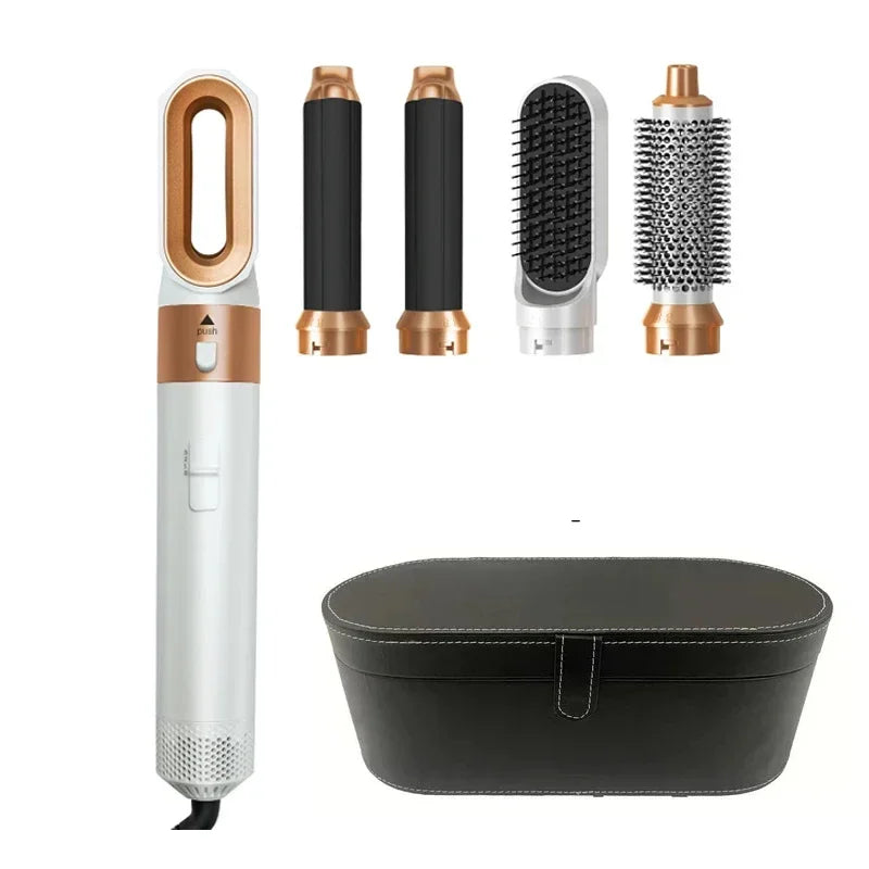 Brosse Coiffante & Sèche-Cheveux 5 en 1 – Outil de Coiffure Multifonction Professionnel