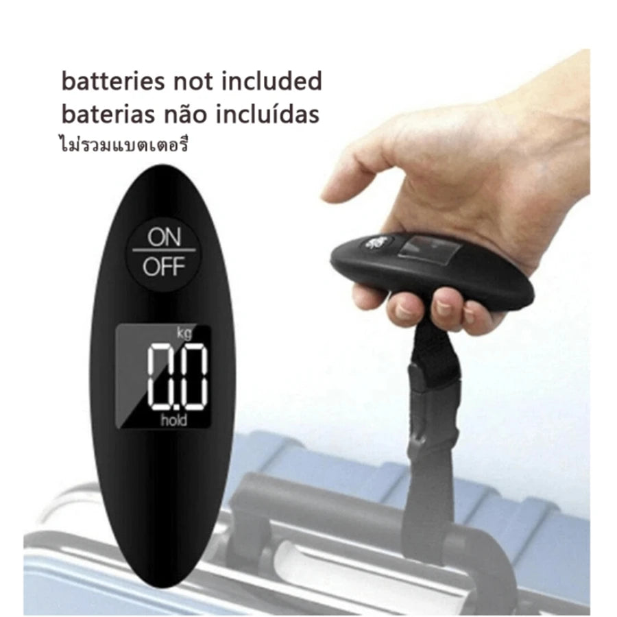 Balance à Bagages Portable Numérique 40 kg avec Ecran à Cristaux Liquides Rétroéclairé