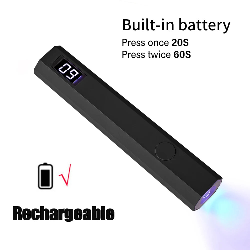 Lampe Sèche-Ongles UV/LED Portable Rechargeable par USB
