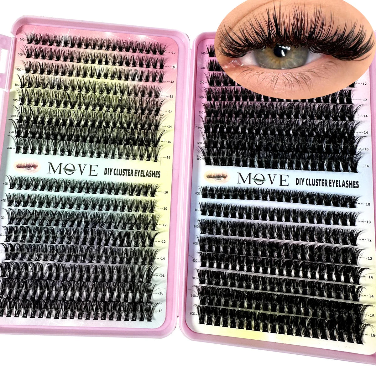 Kit d'Extension de Cils 5D, 3 Taille