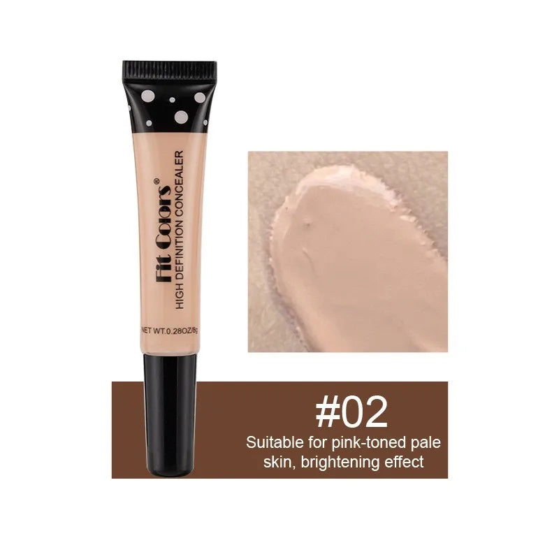 Correcteur plusieurs Choix de Teinte – Fond de Teint Liquide Nourrissant & Hydratant, Couvrance Cernes & Imperfections