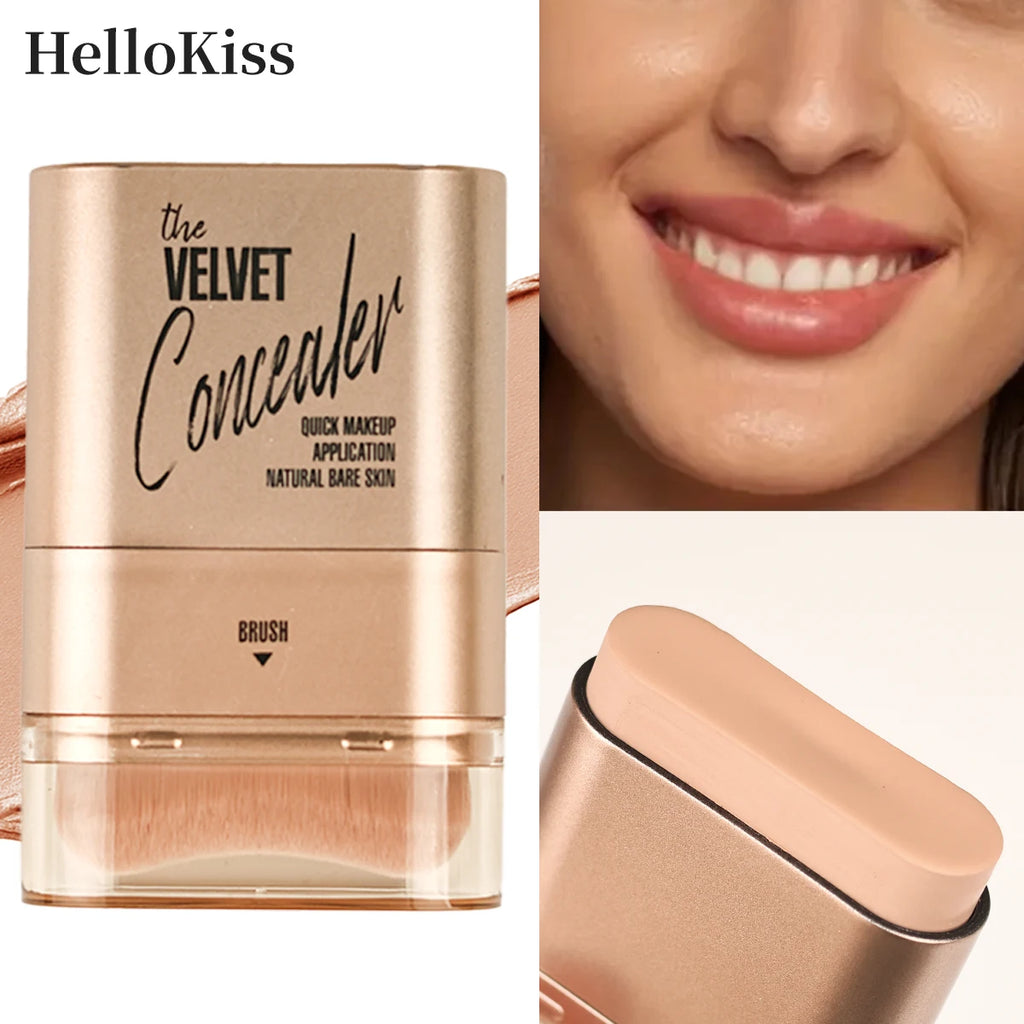 Bâton Correcteur & Fond de Teint 2 en 1 – Couvre-Cernes, Imperméable & Maquillage Impeccable