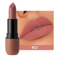Rouge à Lèvres Mat 6 Couleurs – Velours, Imperméable & Longue Durée