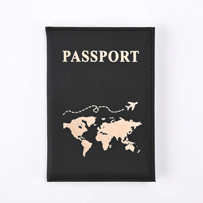Housse de Protection pour Passeport en Cuir PU – Accessoire de Voyage Unisexe