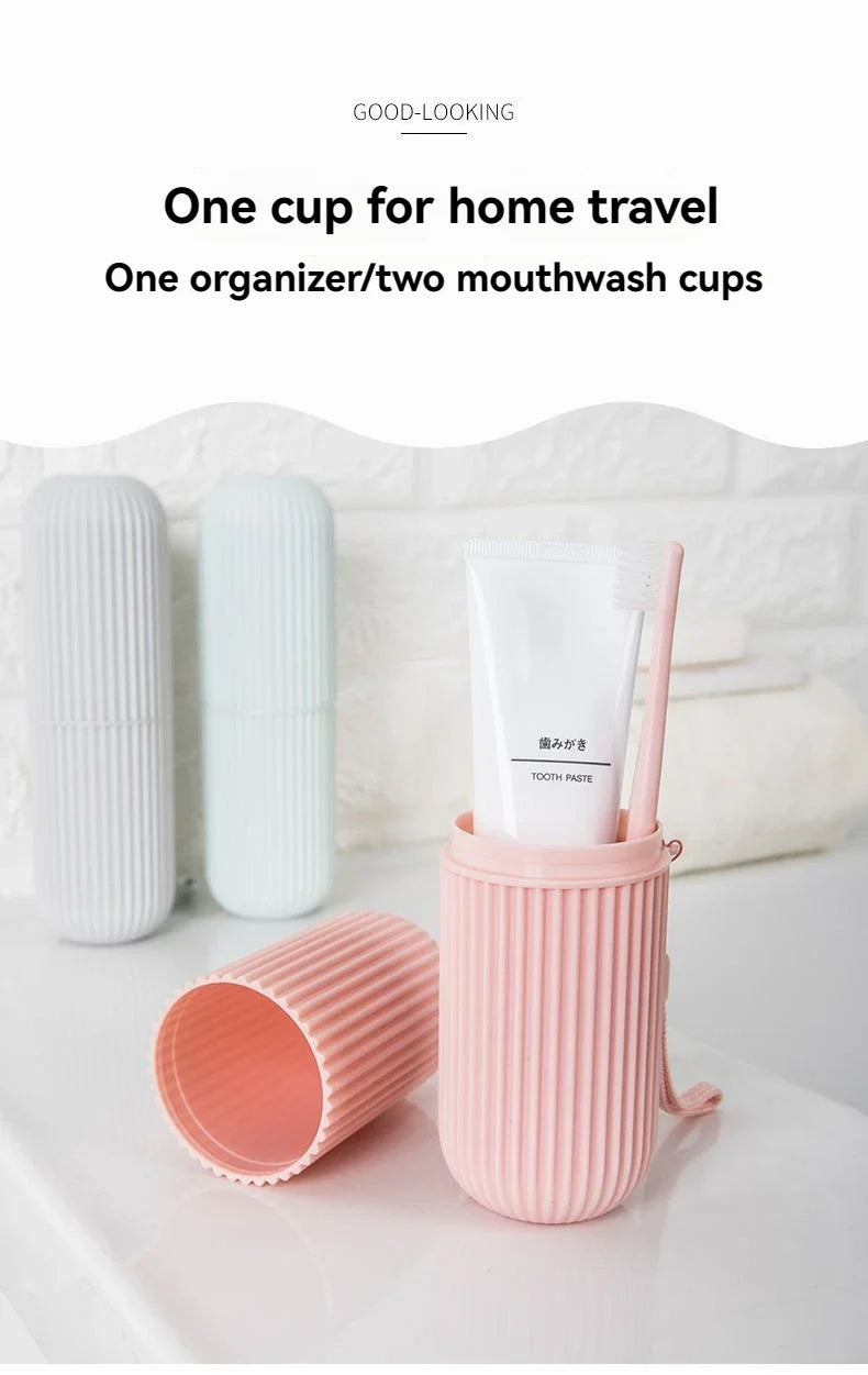 Boîte de Rangement Portable pour Brosse à Dents & Dentifrice