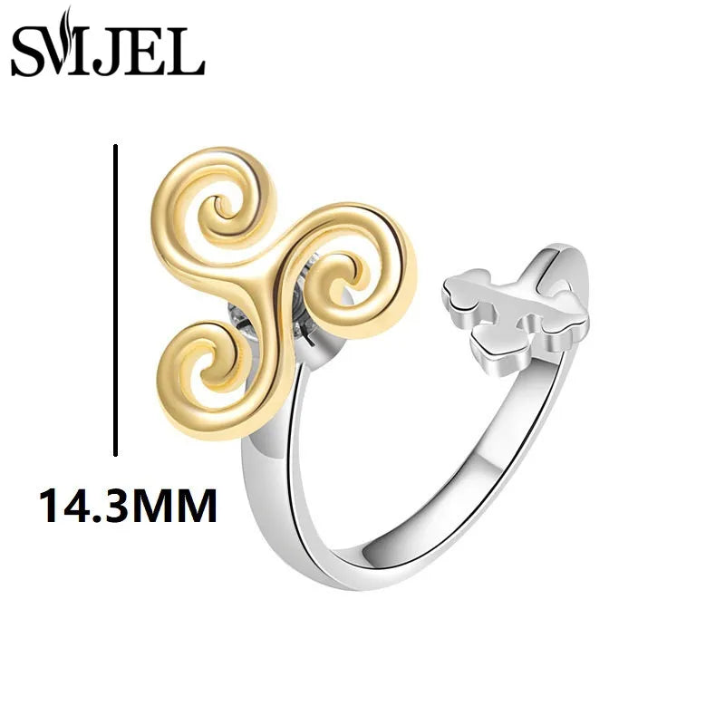 Bague Rotative Anti-Stress de Luxe –  Cristal, Tendance, Luxueux
